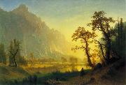 Albert Bierstadt Sunrise, Yosemite Valley oil painting